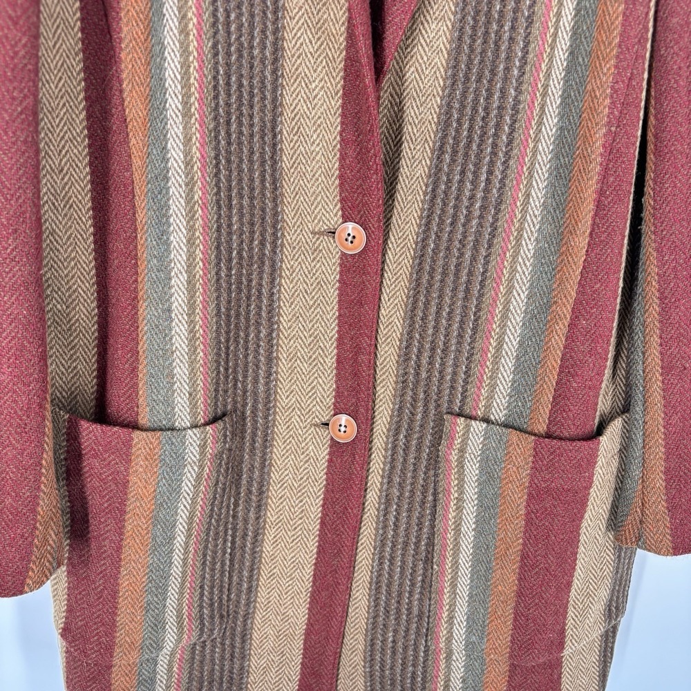 Vintage Finity Womens Sz 8 Wool Blazer Teacher Poet Twee 70s Boho Academia Indie - Picture 6 of 16